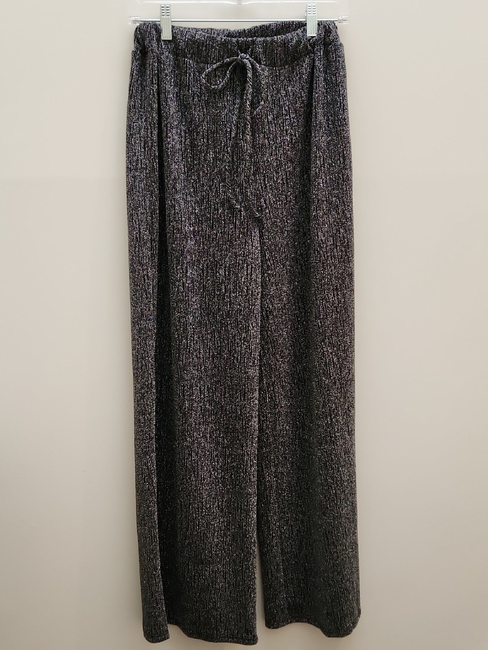 Silver And Black Wide-Leg Pants - Sage Brand